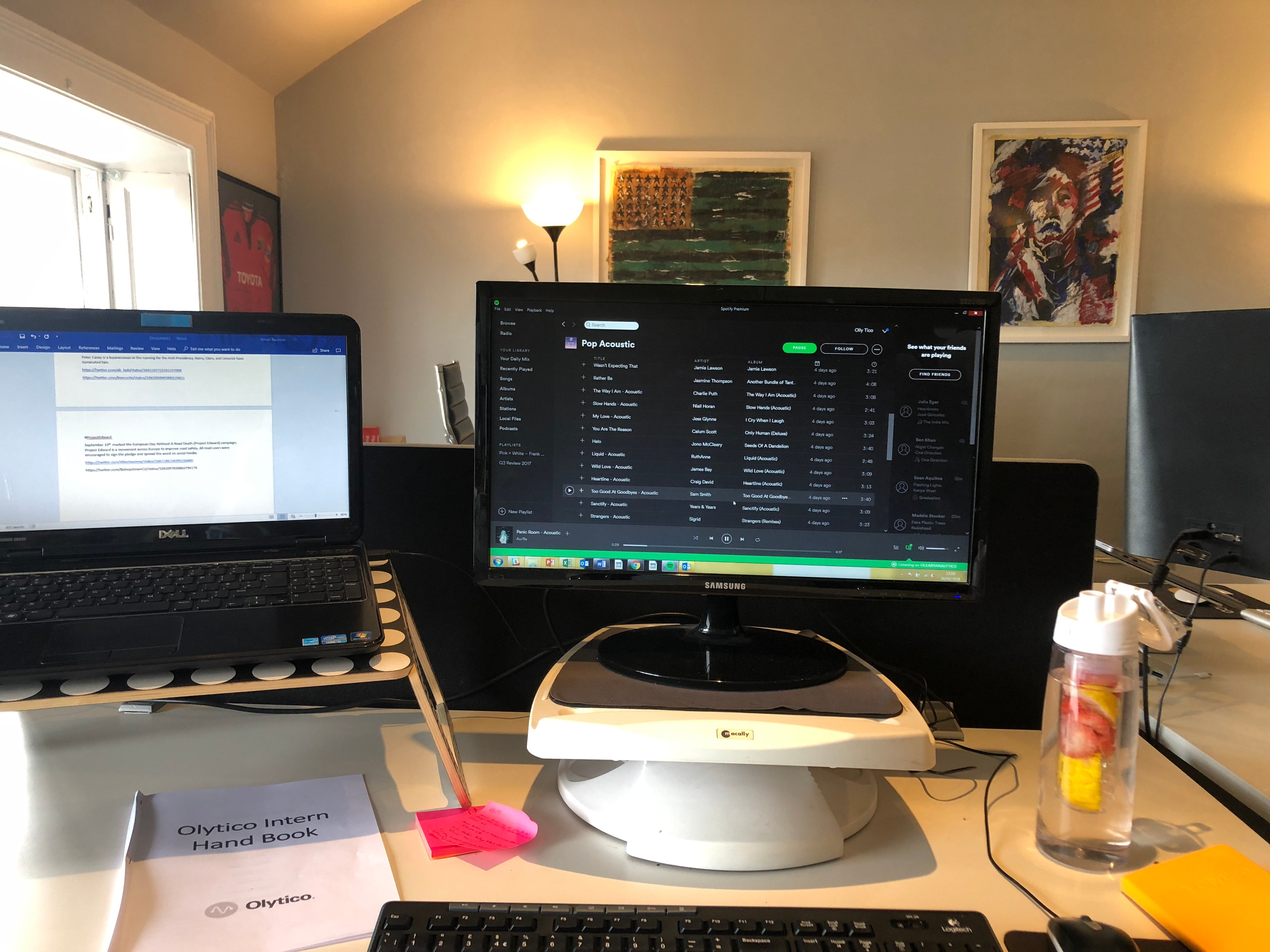 CAPAStudyAbroad_Dublin_Fall2018_From Taylor O’Neil – my desk at my internship