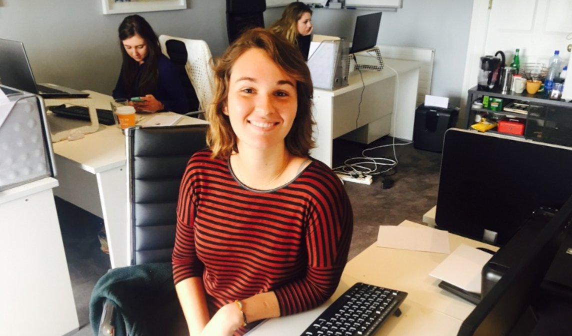 Internship smiling photo